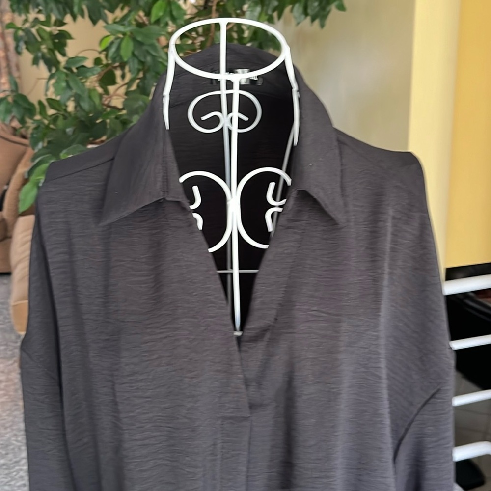 SHEIN Curve black long sleeve top